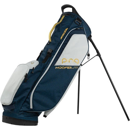 An image of PING 231C Hooferlite Double Strap Stand Bag - Blue Coral on a white background