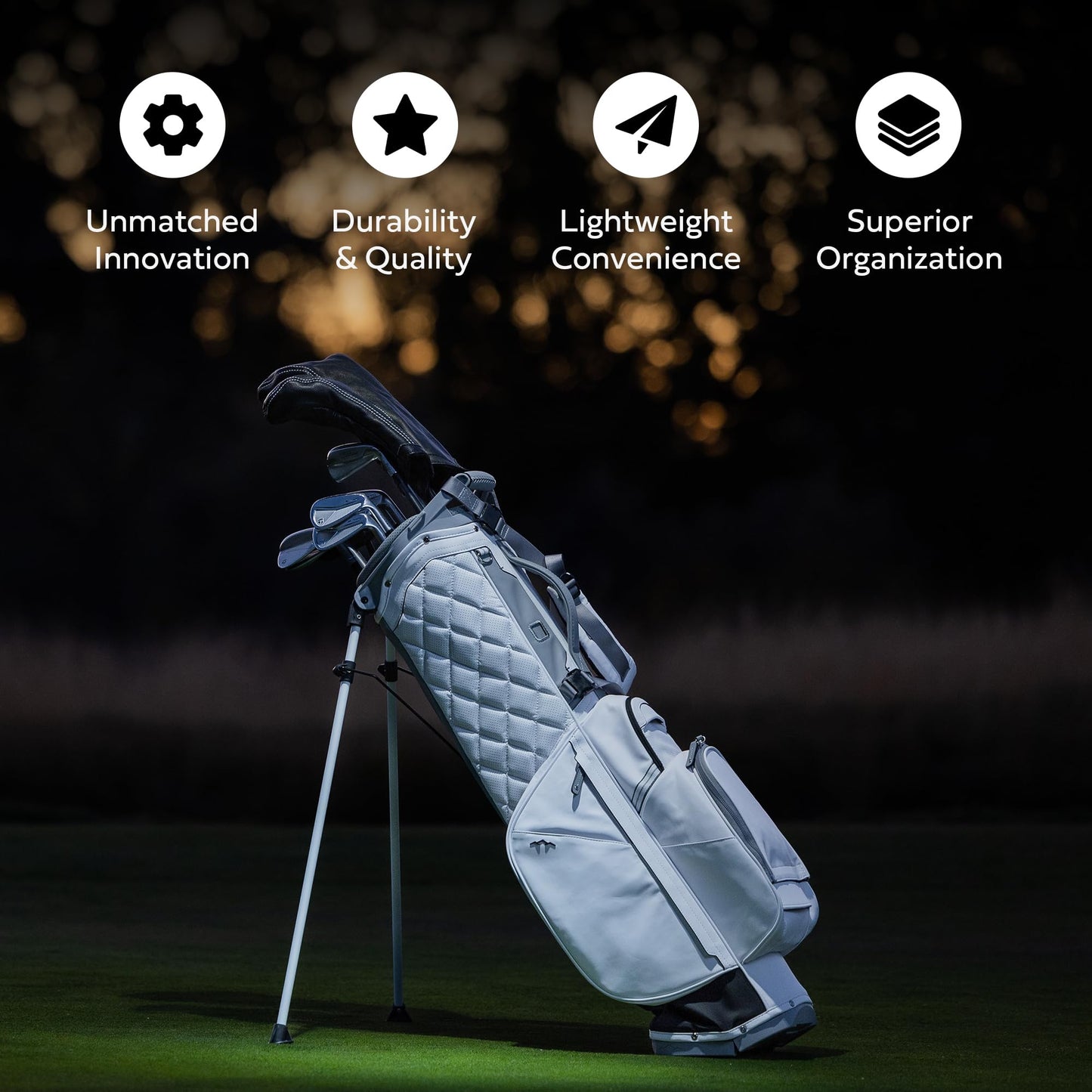 An image of Sun Mountain Matchplay Golf Stand Bag - Navy on a white background