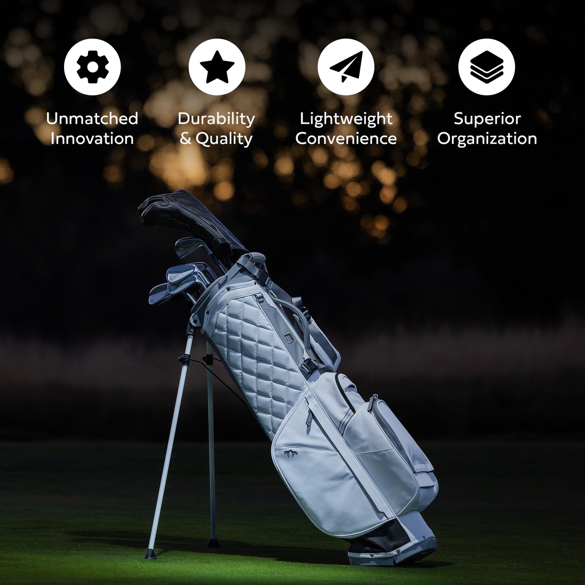 An image of Sun Mountain Matchplay Golf Stand Bag - Navy on a white background