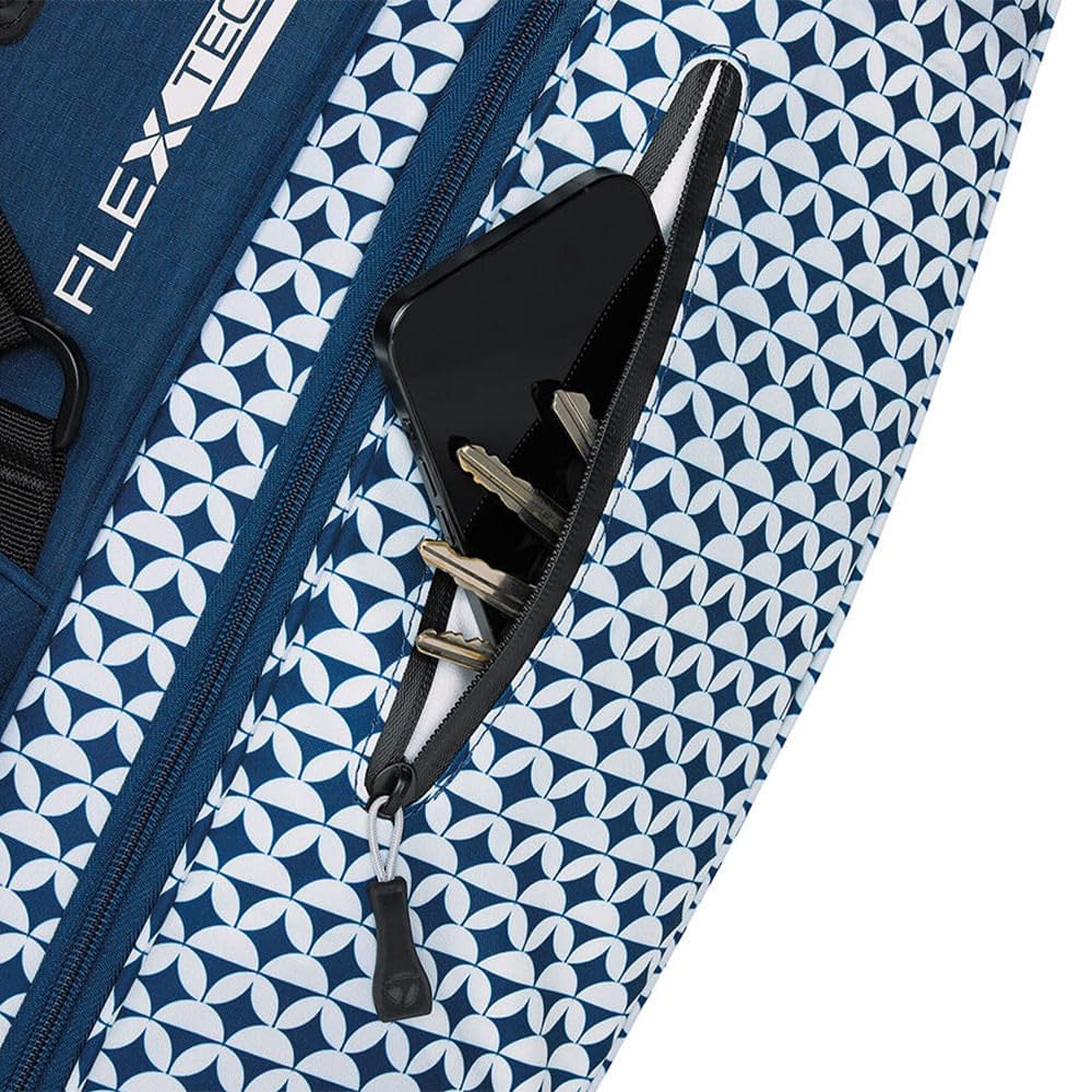 Product image of TaylorMade golf valuables pocket on a stand bag