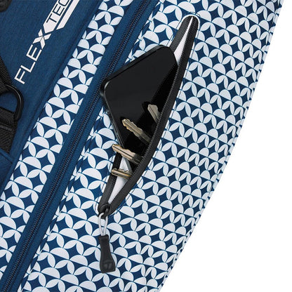 Product image of TaylorMade golf valuables pocket on a stand bag