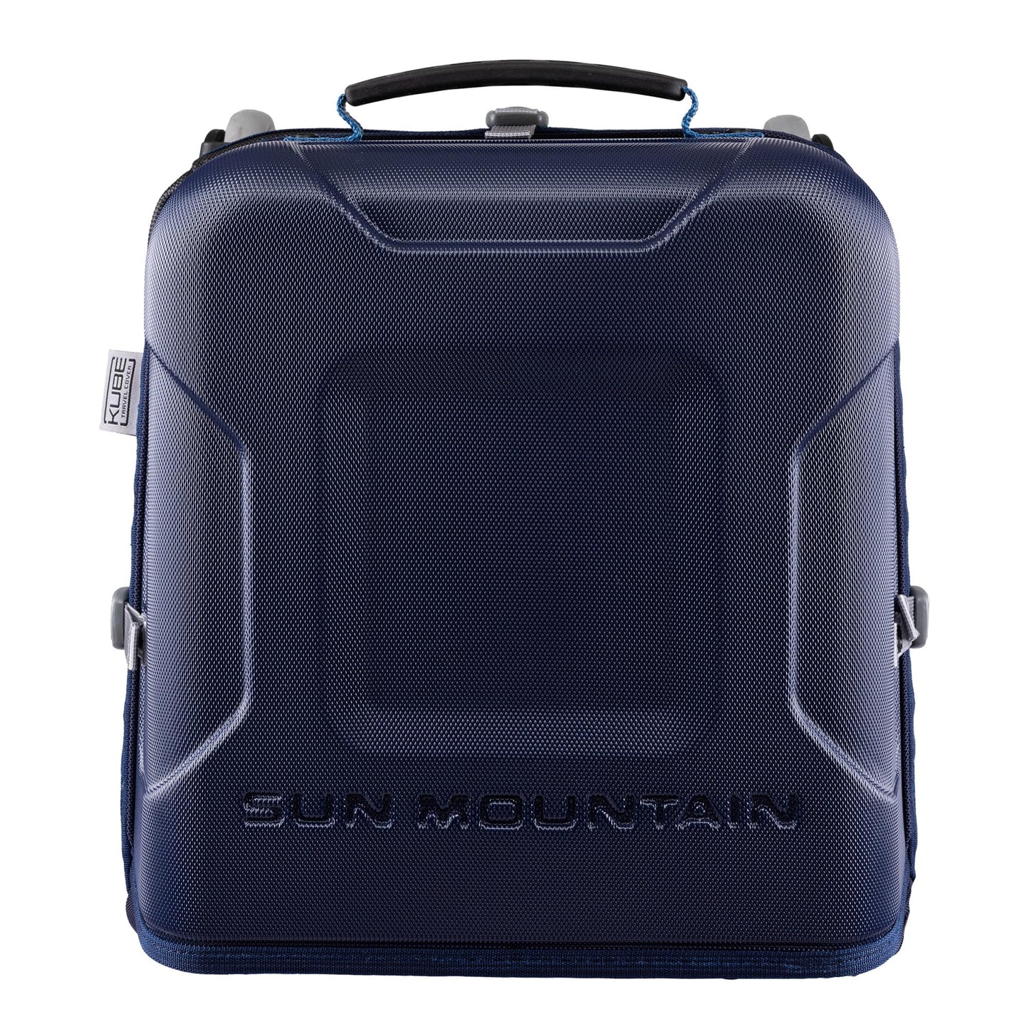 An image of Sun Mountain Kube Travel Cover - Navy/Cavalry on a white background