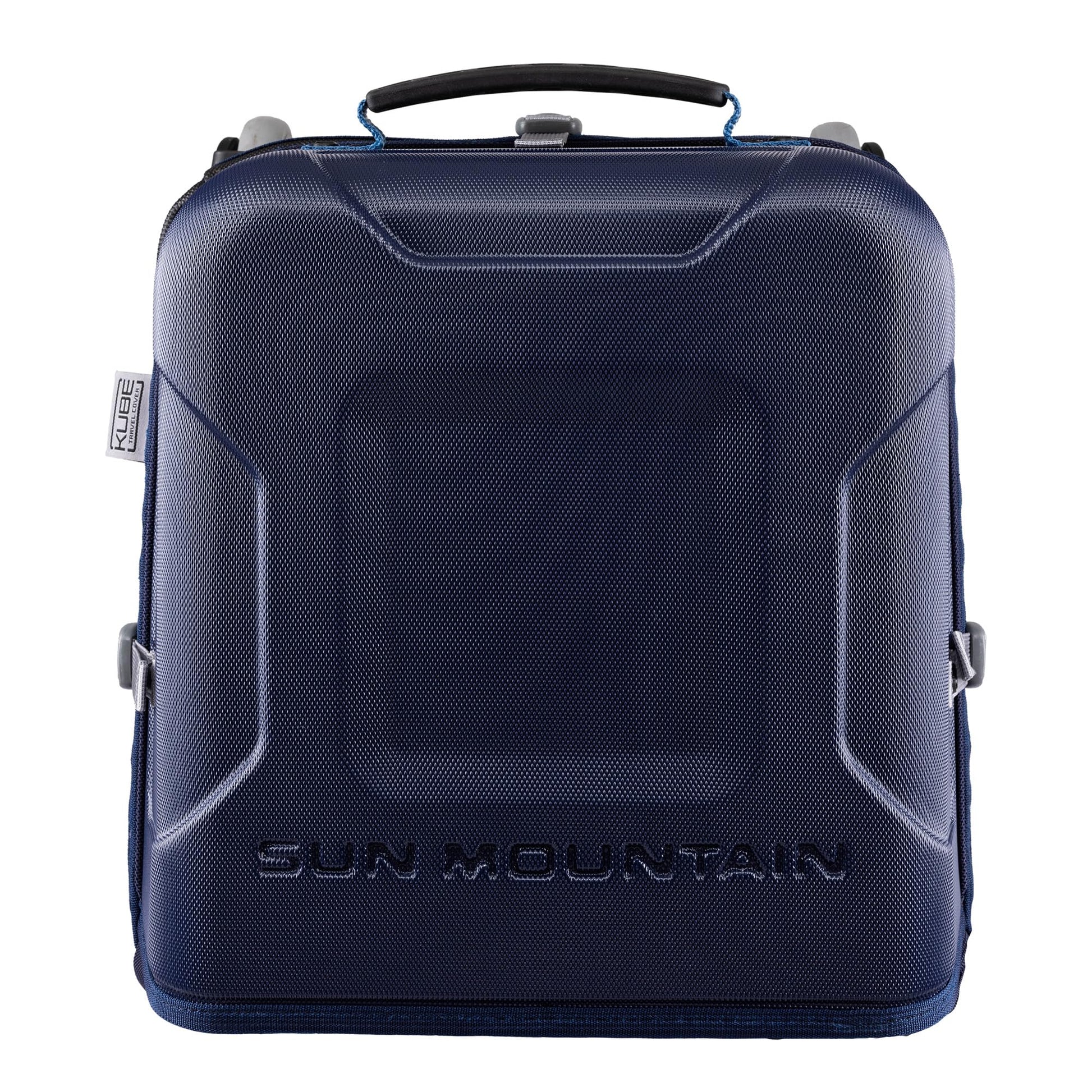 An image of Sun Mountain Kube Travel Cover - Navy/Cavalry on a white background