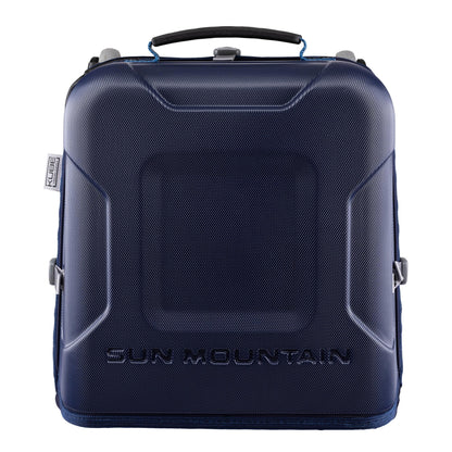 An image of Sun Mountain Kube Travel Cover - Navy/Cavalry on a white background