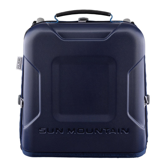 An image of Sun Mountain Kube Travel Cover - Navy/Cavalry on a white background