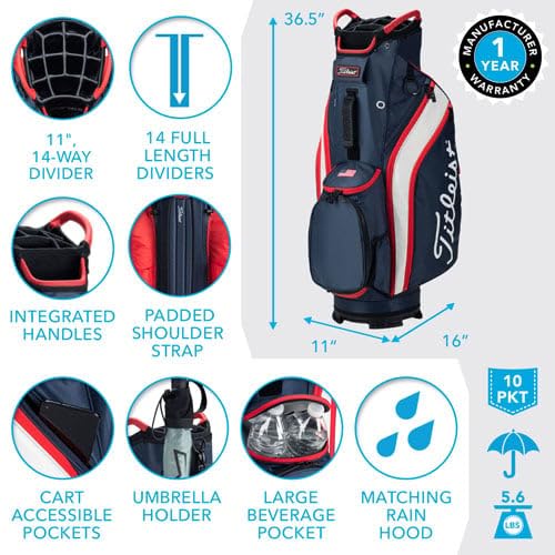 Titleist - Cart 14 Lightweight - Black