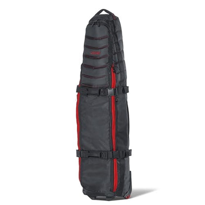 An image of Bag Boy ZTF Golf Travel Cover - Black/Red on a white background