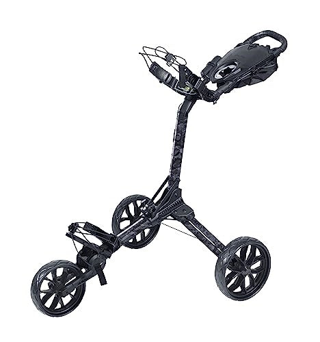An image of Bag Boy Nitron LTD Golf Push Cart - Black Camo on a white background