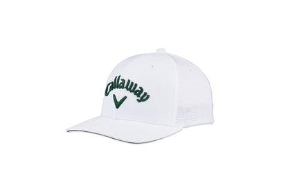 An image of Callaway Performance Pro Hat - White / Green on a white background
