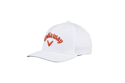 An image of Callaway Performance Pro Hat - White / Orange on a white background