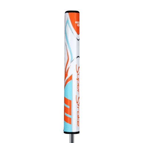 An image of SuperStroke Zenergy Tour 3.0 Putter Grip - Orange/Blue/White on a white background
