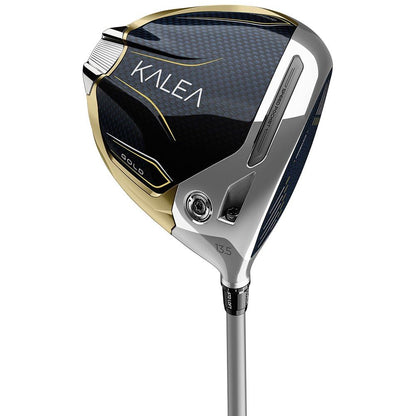 An image of TaylorMade Kalea Gold Driver 13.5 Graphite Shaft Ladies Right Handed on a white background