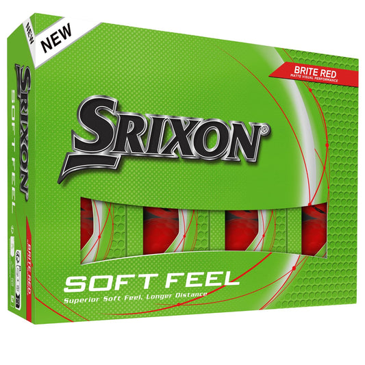 Srixon Soft Feel Brite Balls, Red