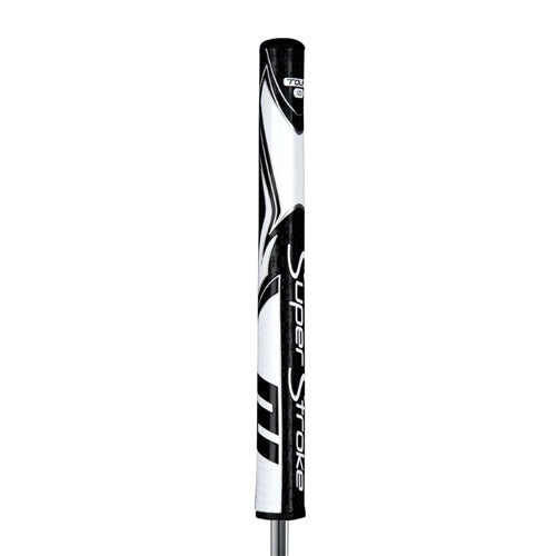 An image of SuperStroke Zenergy Tour 1.0 Putter Grip - Black/White on a white background
