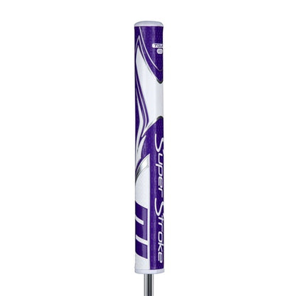 An image of SuperStroke Zenergy Tour 2.0 Putter Grip - Purple/White on a white background