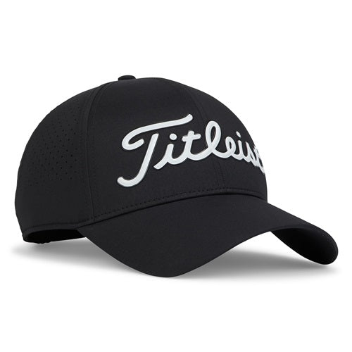An image of Titleist Players Tech Black/White on a white background