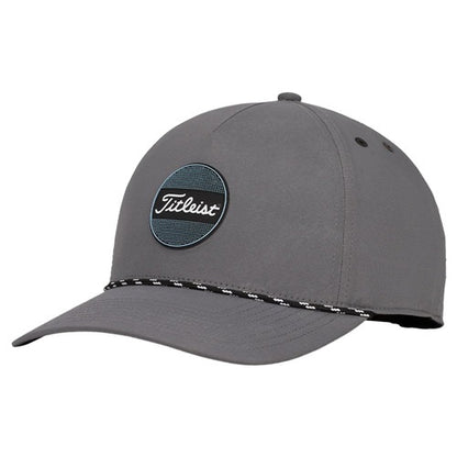An image of Titleist Boardwalk Rope Hat - Charcoal / Black / Tidal on a white background