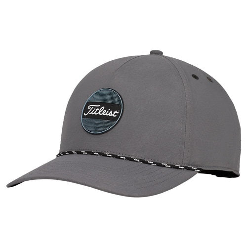 An image of Titleist Boardwalk Rope Hat - Charcoal / Black / Tidal on a white background