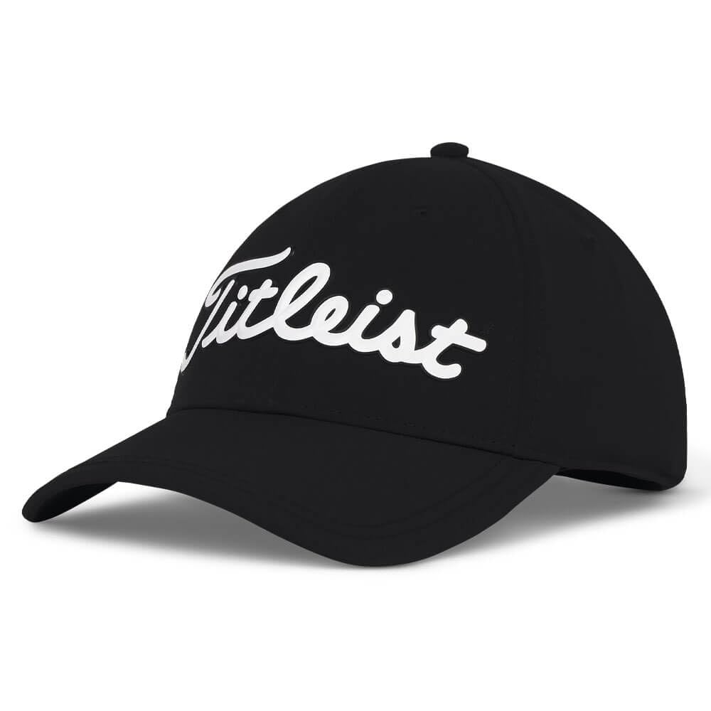 An image of Titleist Players Ball Marker Hat Black/White One Size Fits Most on a white background