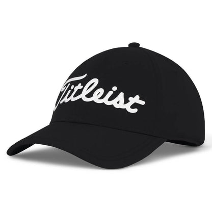 An image of Titleist Players Ball Marker Hat Black/White One Size Fits Most on a white background