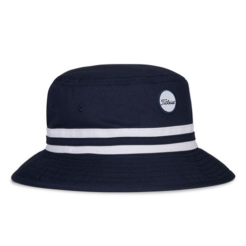 An image of Titleist Montauk Bucket Hat - Navy / White - M / L on a white background
