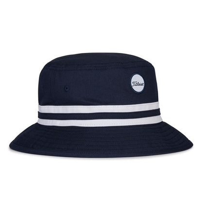 An image of Titleist Montauk Bucket Hat - Navy / White - M / L on a white background