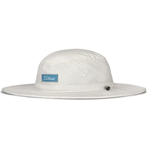 An image of Titleist Charleston Aussie Heather Hat - White / Niagara on a white background