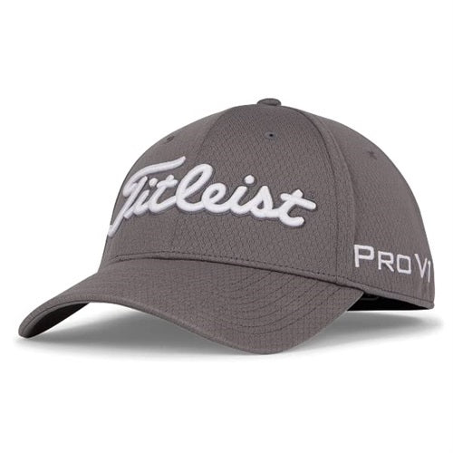 An image of Titleist Tour Elite Hat - Charcoal / White - L / XL on a white background