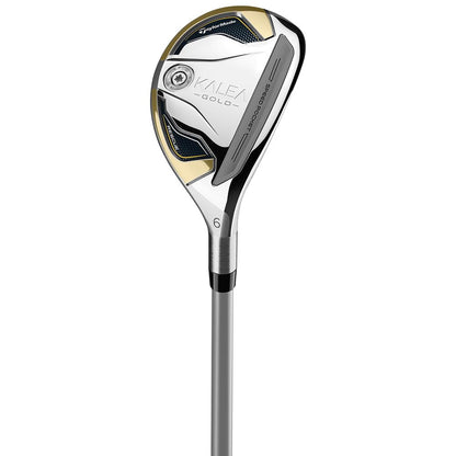 An image of TaylorMade Kalea Gold Rescue 31 Degree Graphite Shaft Ladies Right Hand on a white background