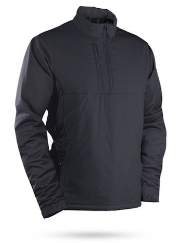 An image of Sun Mountain Colter II Long Sleeve Pullover - Steel - M on a white background