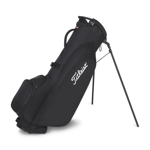 An image of Titleist Players 4 Carbon Stand Bag - Black on a white background