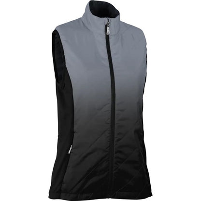 An image of Sun Mountain Women's Gradient Vest - Blk-Cdt L on a white background