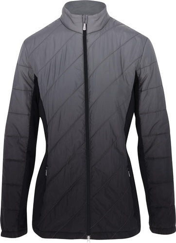 An image of Sun Mountain Women's Gradient Jacket - Black-Cdt M on a white background