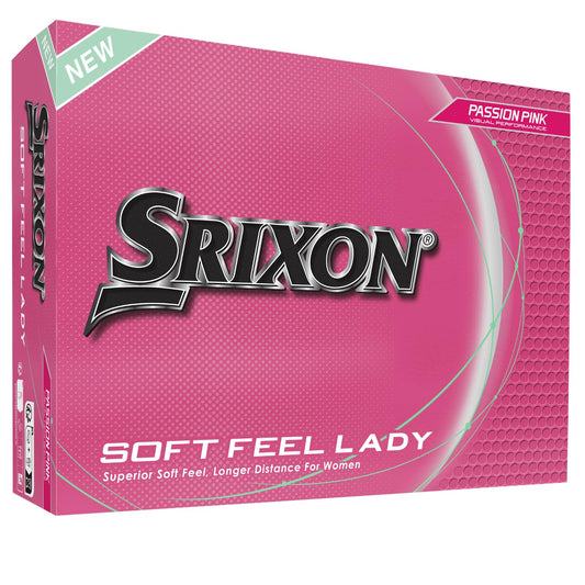 Srixon Soft Feel Lady Golf Balls - Pink - Dozen