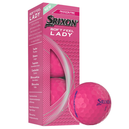 Srixon Soft Feel Lady Golf Balls - Pink - Dozen