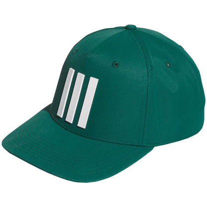An image of Adidas Tour Hat 3 Stripe - CGREEN - OSFM on a white background