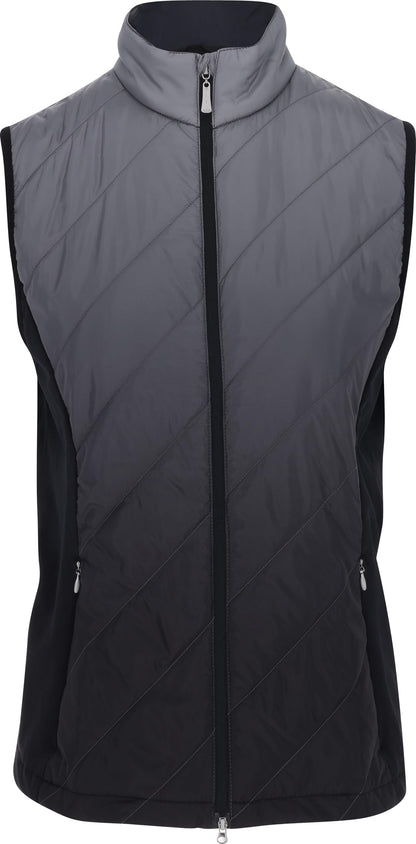 An image of Sun Mountain Women's Gradient Vest - Blk-Cdt S on a white background
