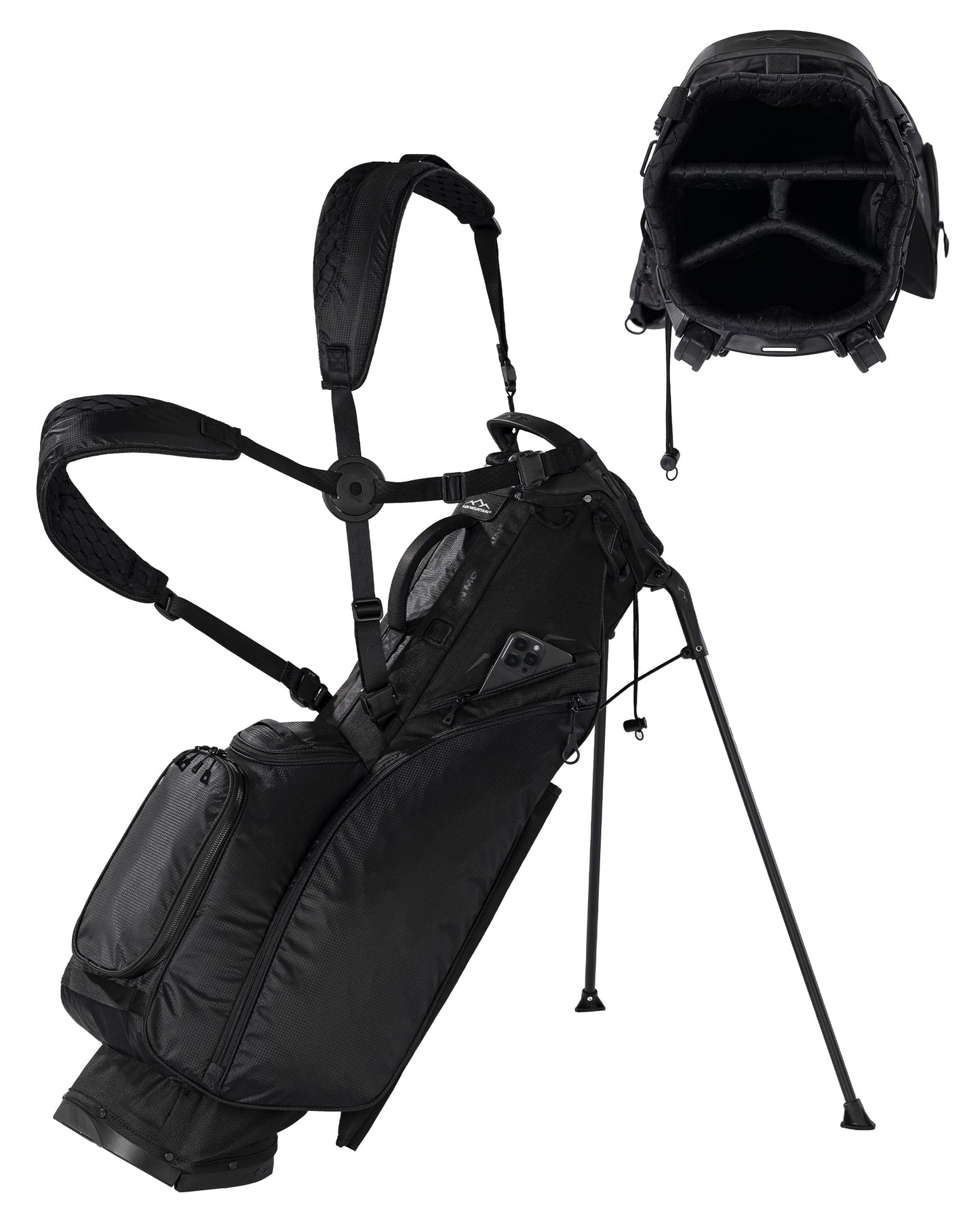 An image of Sun Mountain E-2.5 Lite Black on a white background