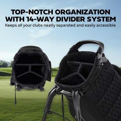 Ad image of Sun Mountain golf product features