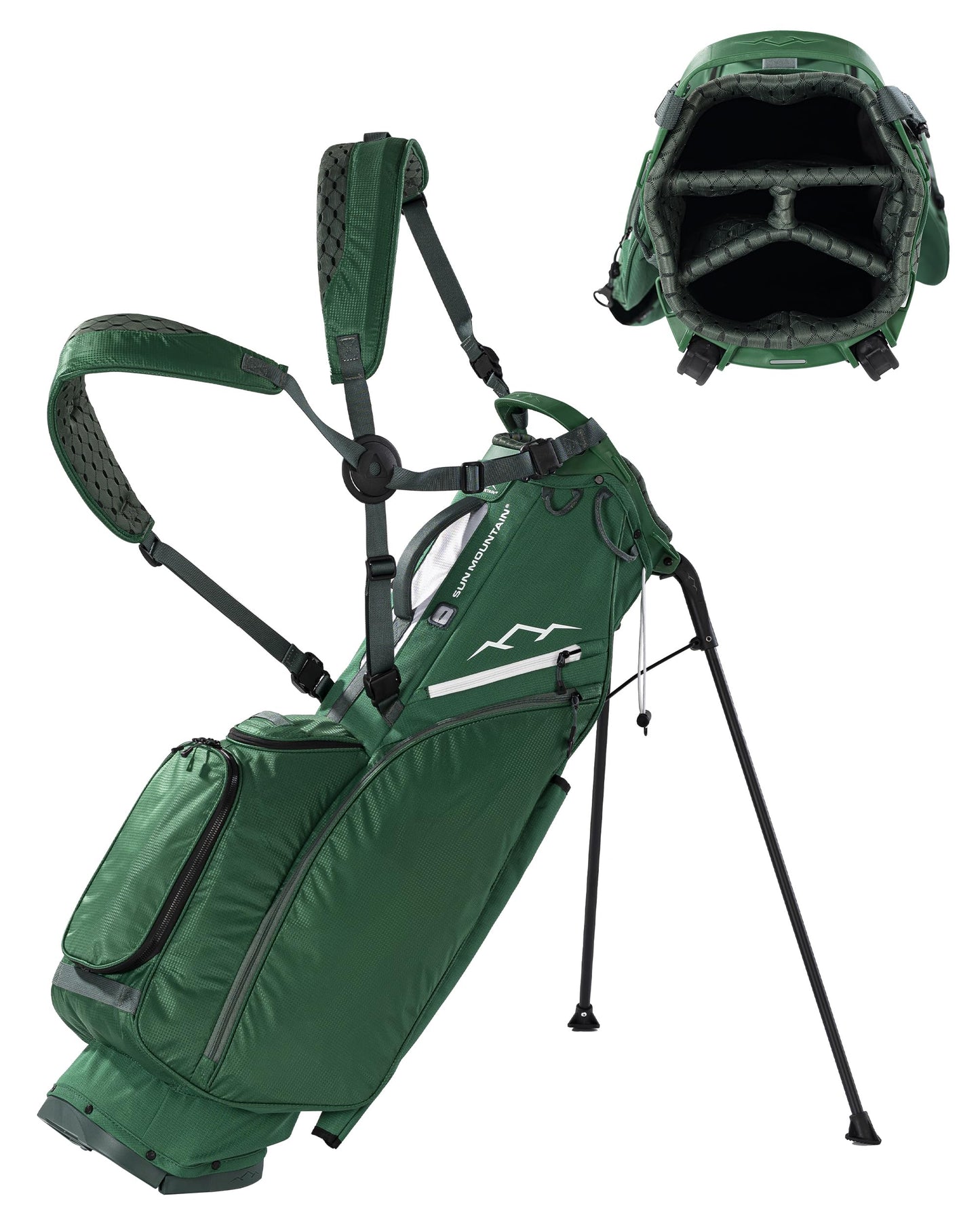 An image of Sun Mountain E-2.5 Lite Green Jacket on a white background