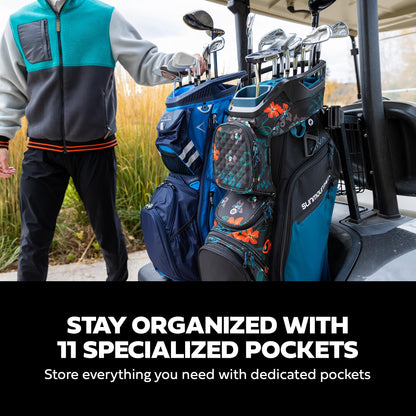 Ad image of Sun Mountain golf product features