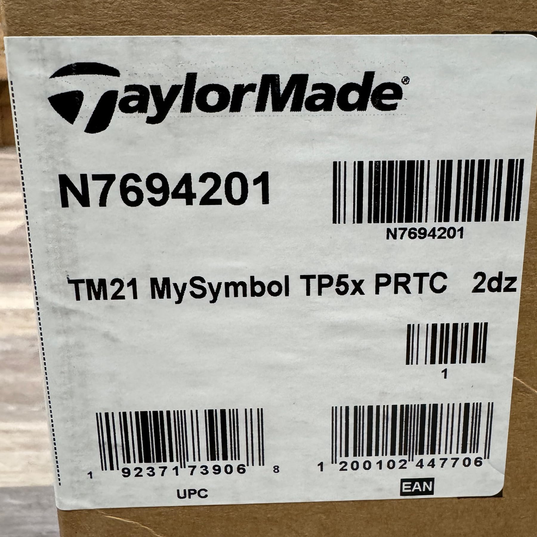 An image of Tp5X Mysymbol / Logo Over Run Practice - 2 Dozen on a white background