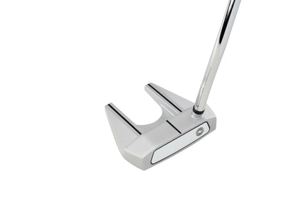 Golf putter with a white background