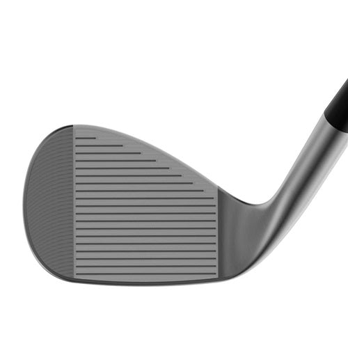 An image of Cleveland RTZ Black Satin Wedge on a white background
