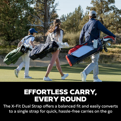 An image of Sun Mountain E-3.5 Golf Stand Bag - Navy-White-Red on a white background
