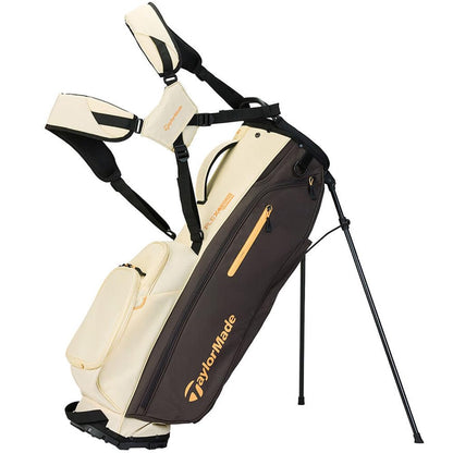 TaylorMade golf bag with stand on a white background
