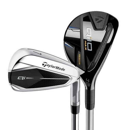 An image of TaylorMade Women's Qi10 Combo Set - 4/5 Rescue 6-P,A - Graphite - RH L-Flex on a white background