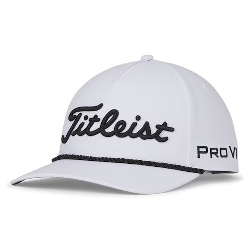 An image of NEW Titleist Tour Rope White/Black on a white background