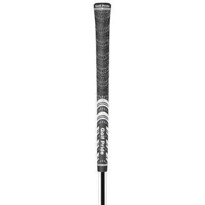 Golf club grip with brand logo on a white background