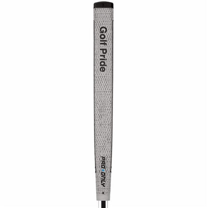 Product image of a gray Golf pride golf grip on a white background